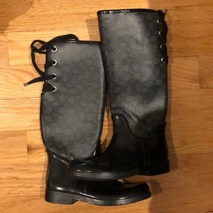Woman’s coach rain boots
